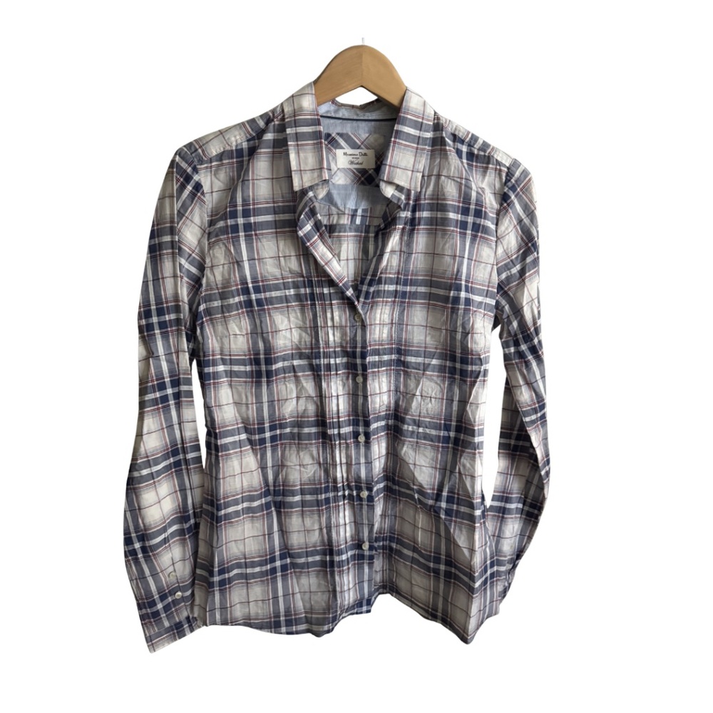 Massimo Dutti 100% Cotton Top Size 42 / 32 | Classic Minimalist Button Down